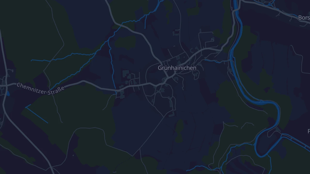 Karte von Grünhainichen