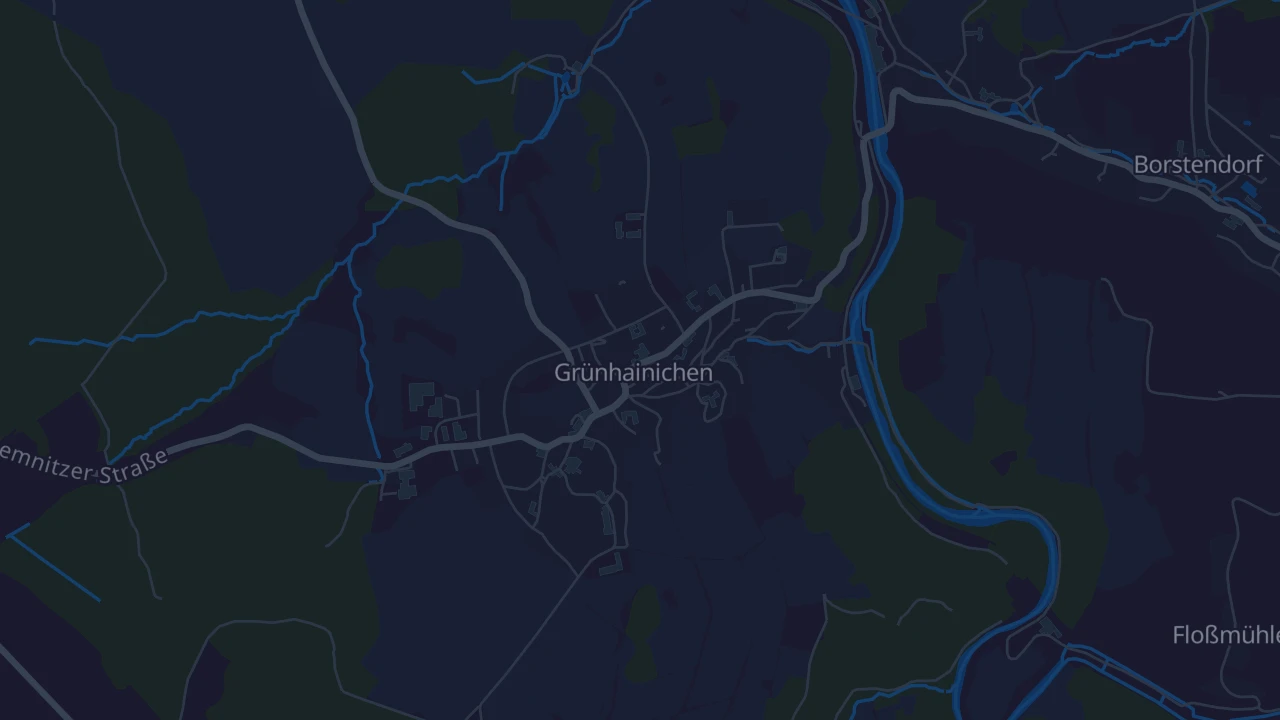 Karte von Grünhainichen