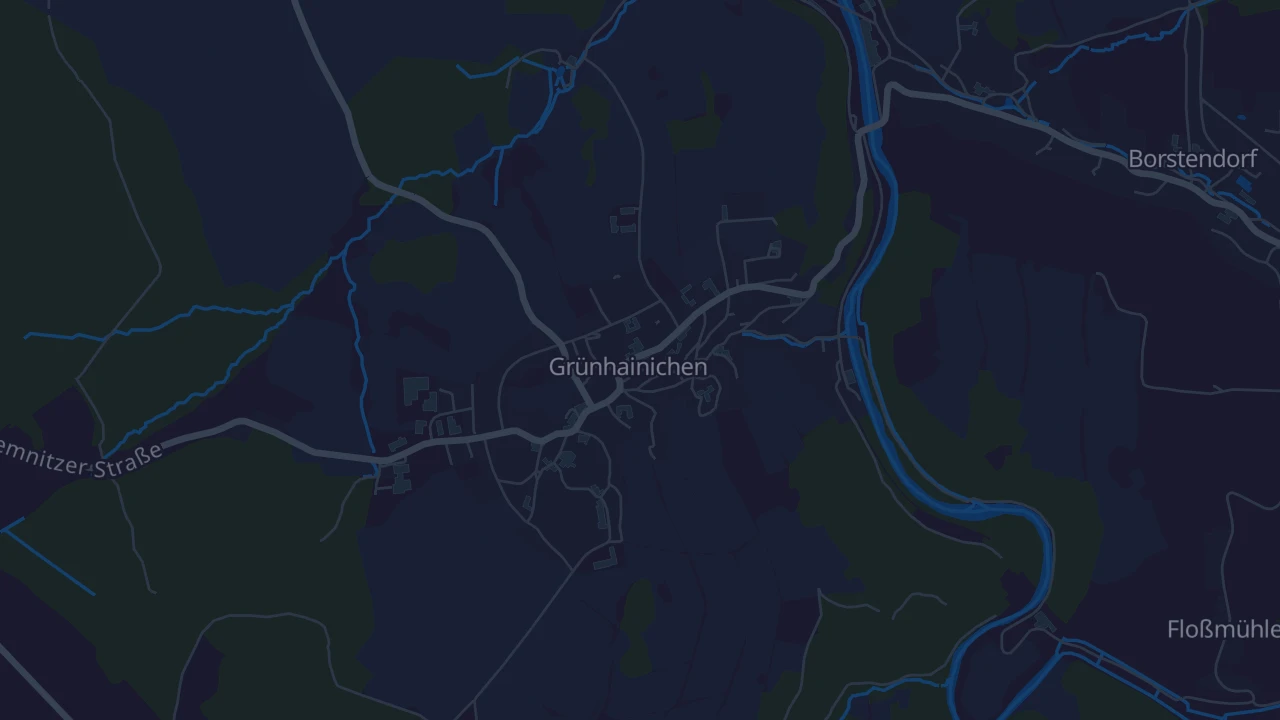 Karte von Grünhainichen