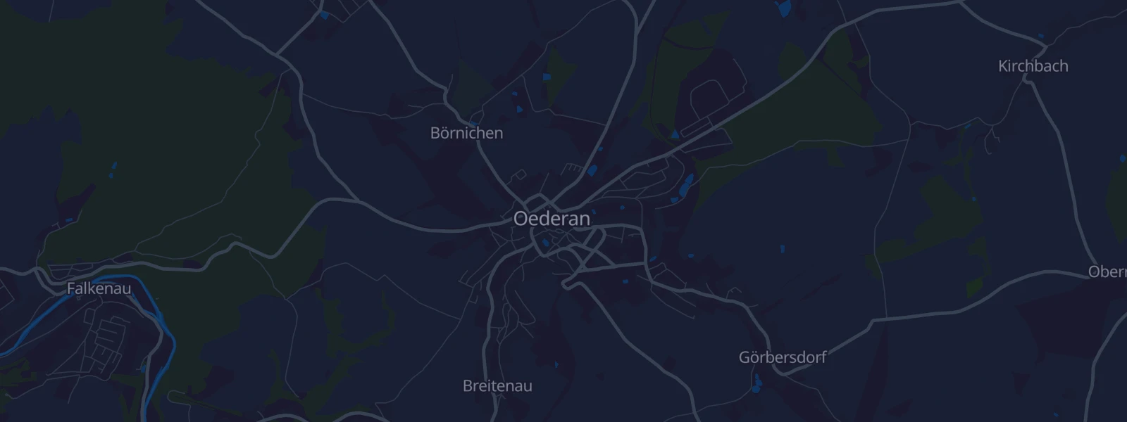 Karte von Oederan