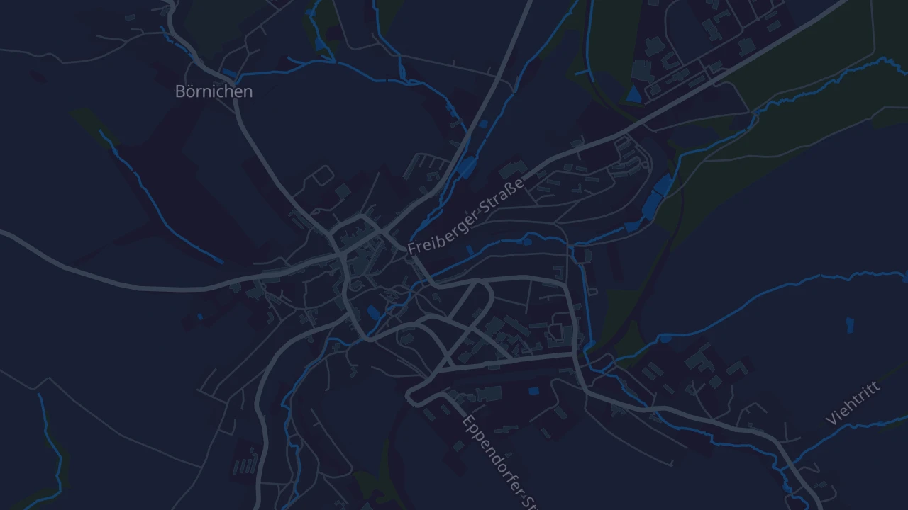 Karte von Oederan