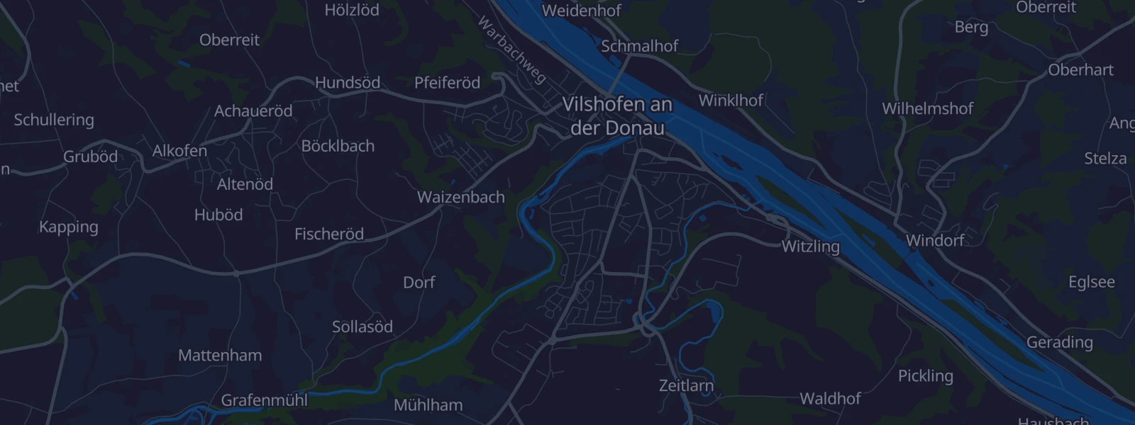 Karte von Vilshofen an der Donau