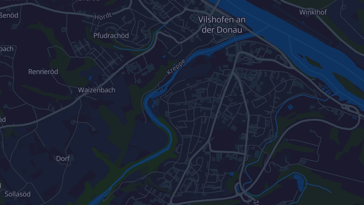 Karte von Vilshofen an der Donau