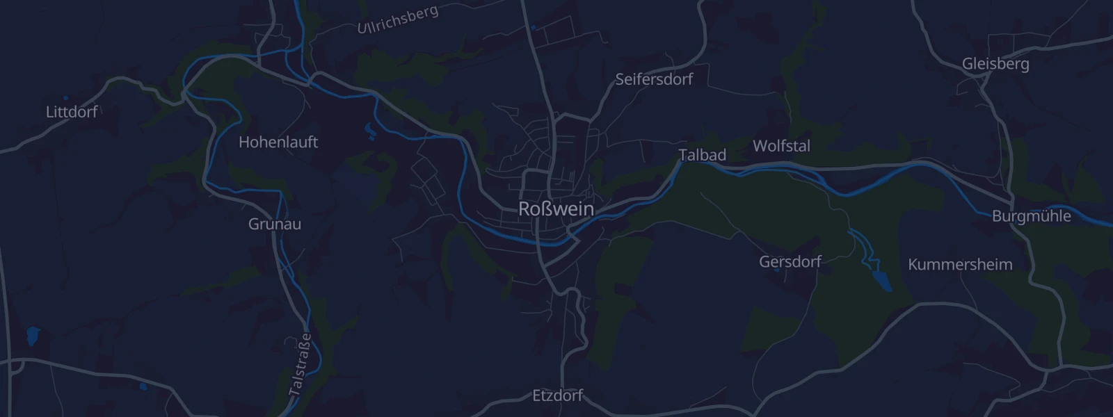 Karte von Roßwein