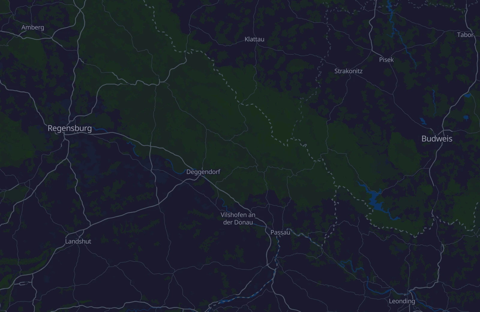 Karte: Umkreis von 42 km