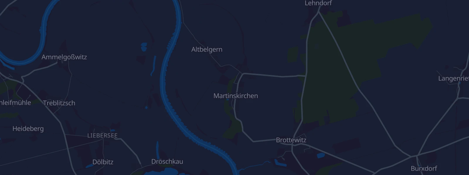 Karte von Mühlberg/Elbe