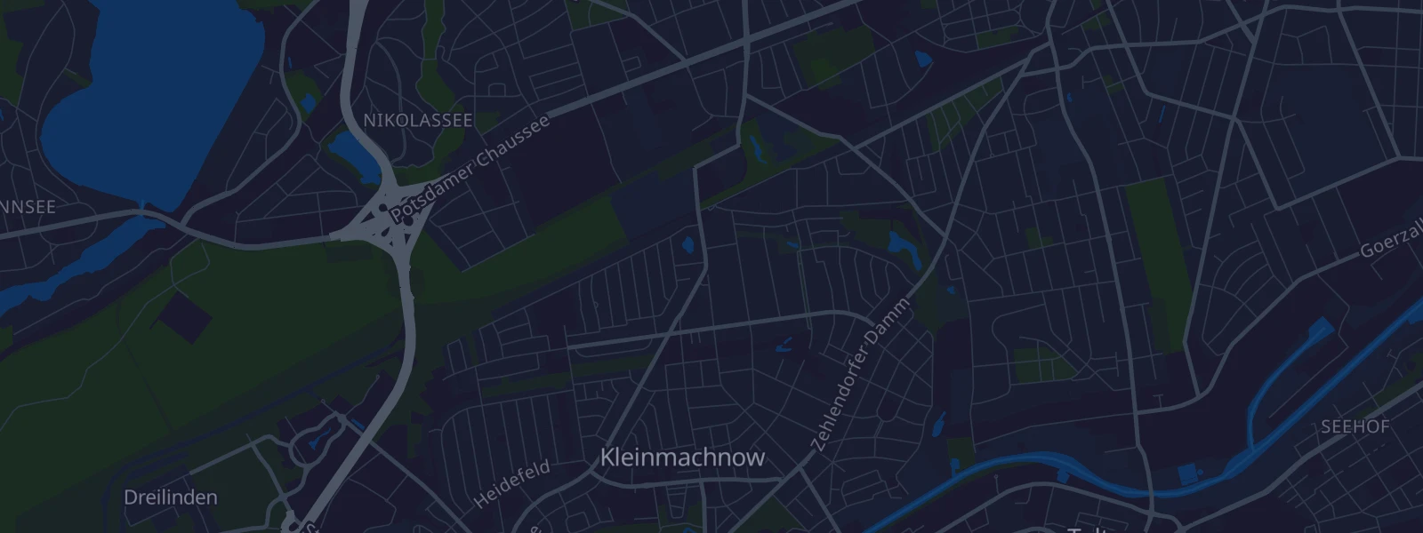 Karte von Kleinmachnow