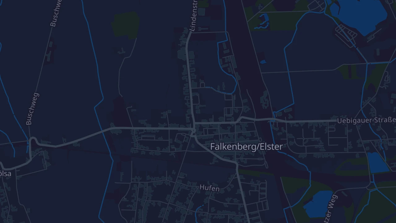 Karte von Falkenberg/Elster