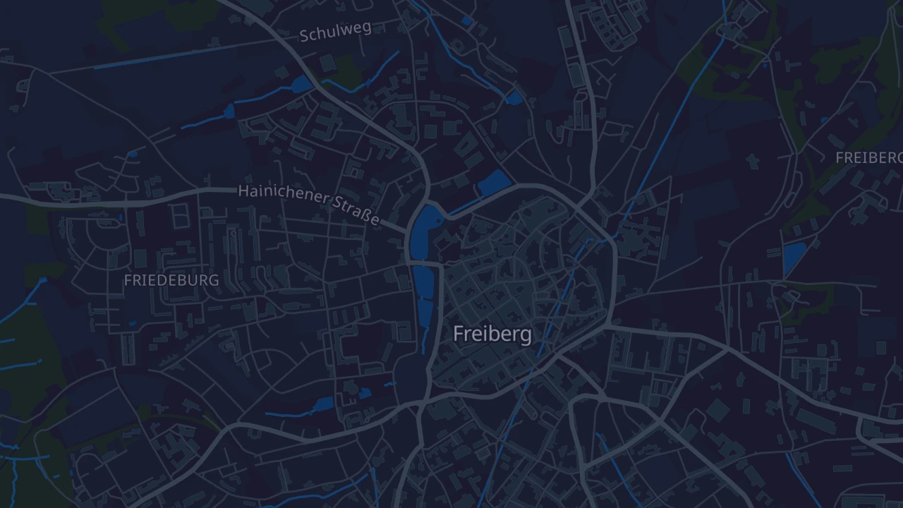 Karte von Freiberg