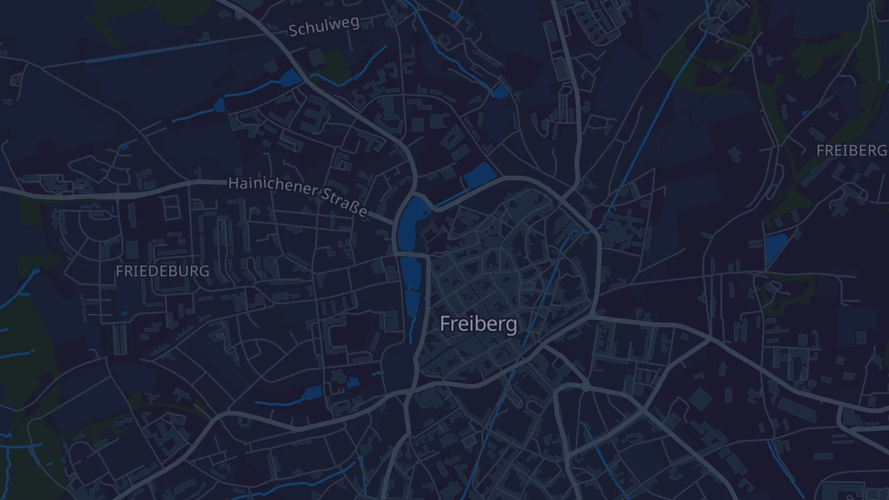 Karte von Freiberg