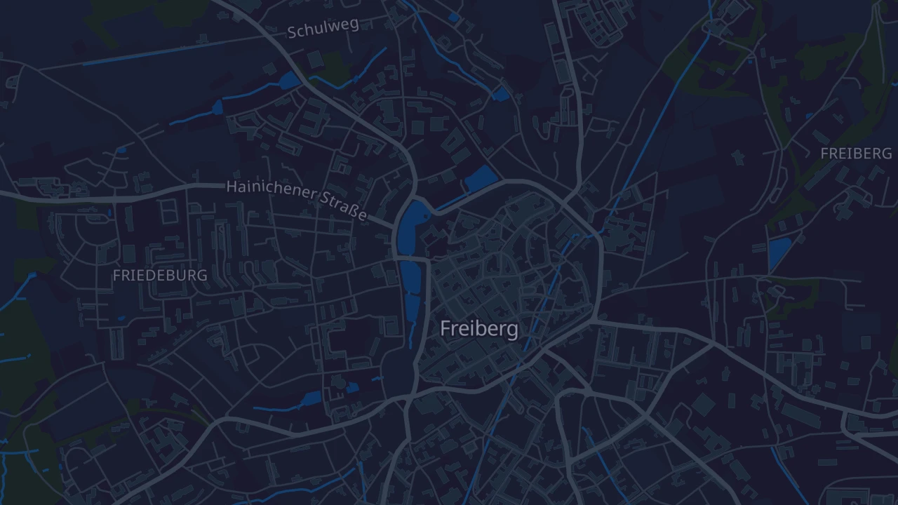 Karte von Freiberg