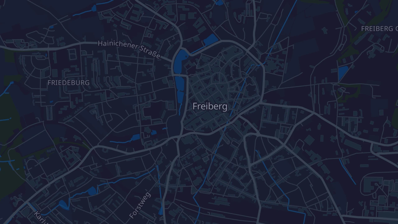 Karte von Freiberg