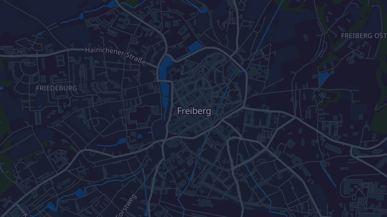 Karte von Freiberg