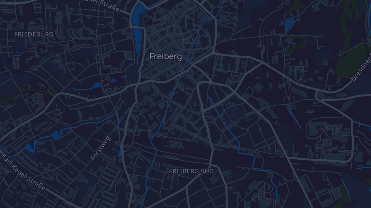 Karte von Freiberg