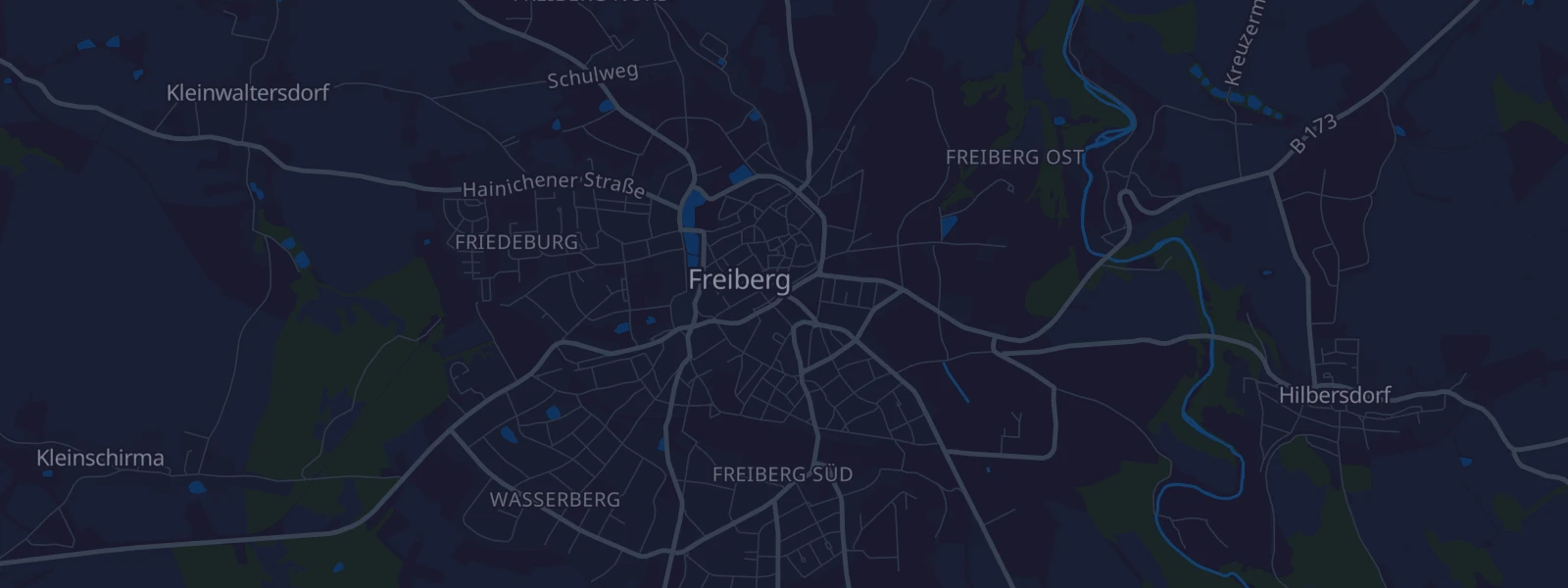 Karte von Freiberg
