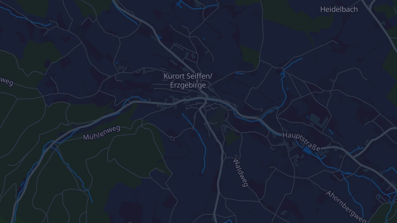 Karte von Seiffen/Erzgebirge