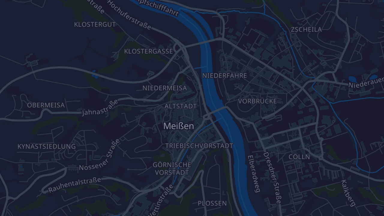 Karte von Meißen