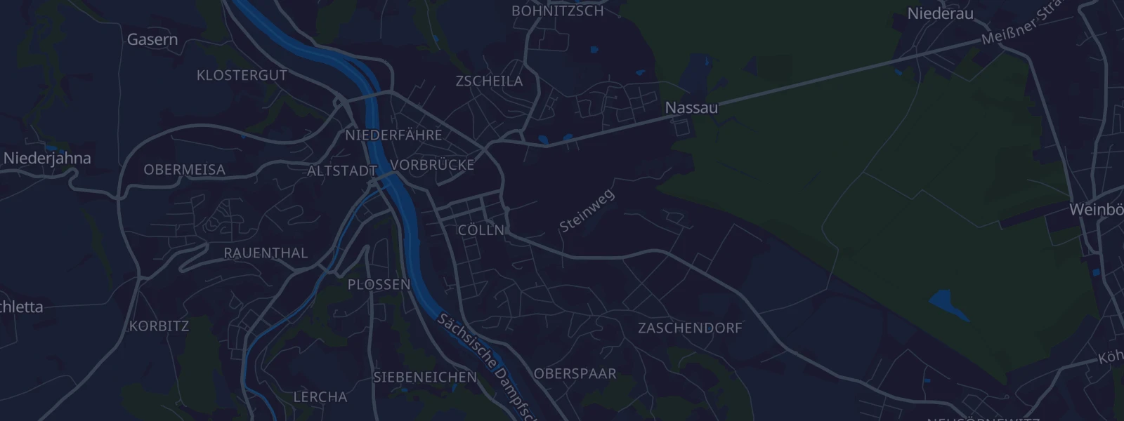 Karte von Meißen