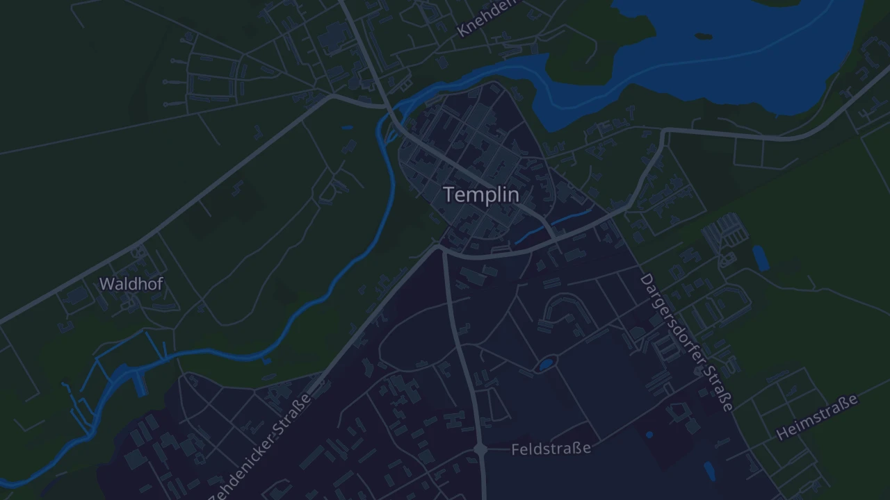 Karte von Templin