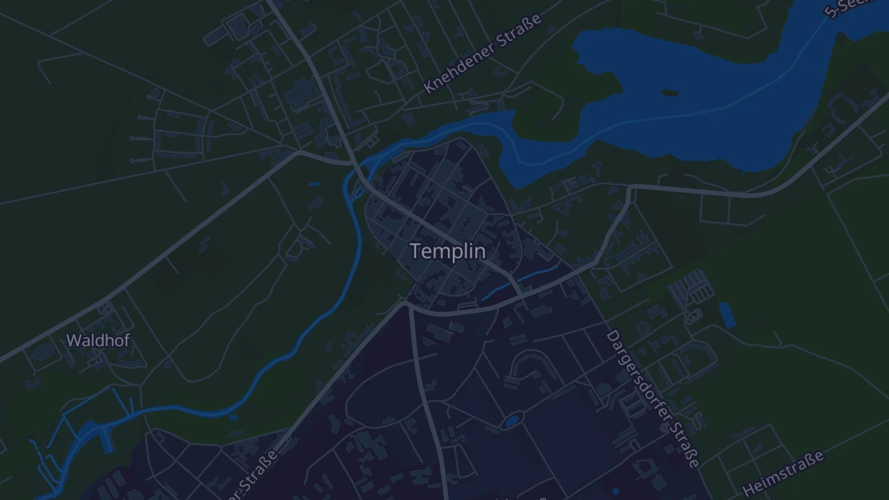 Karte von Templin