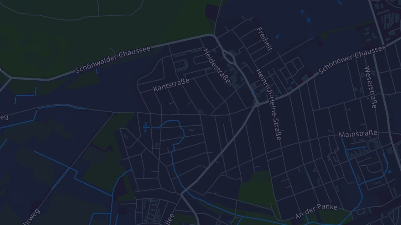 Karte von Bernau bei Berlin