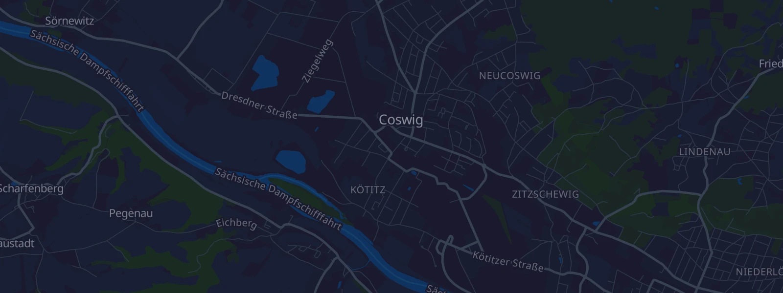 Karte von Coswig