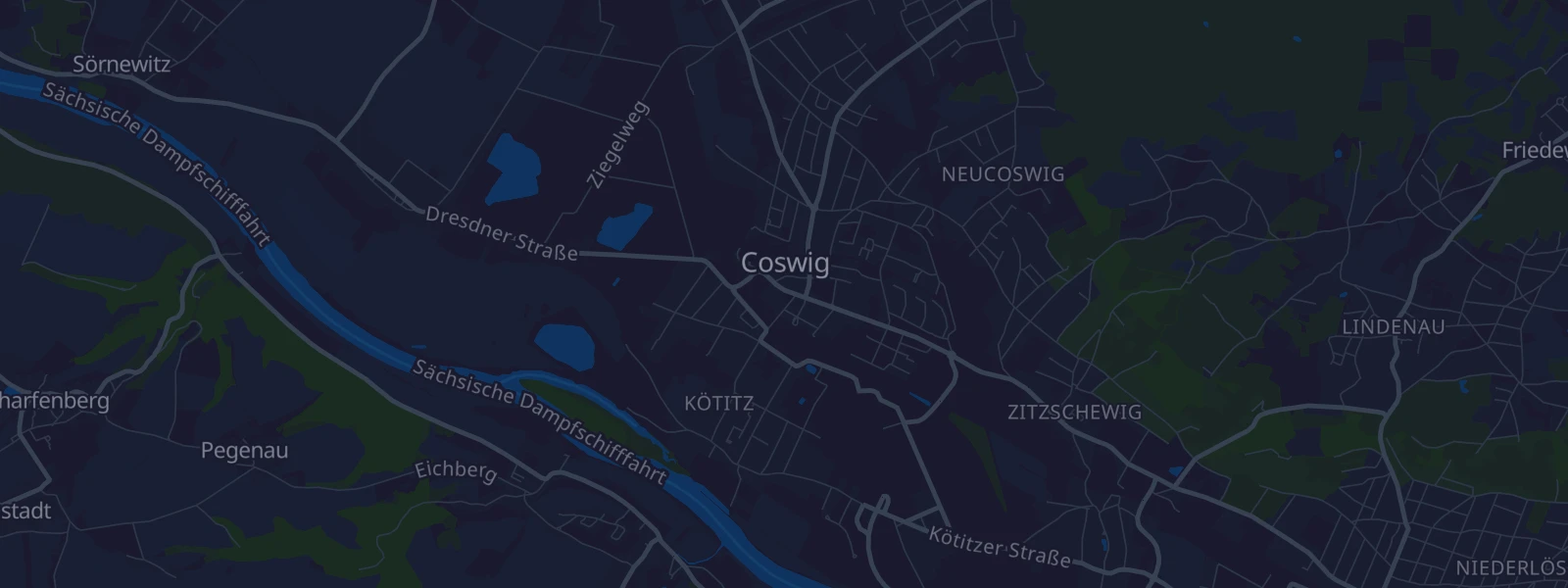 Karte von Coswig
