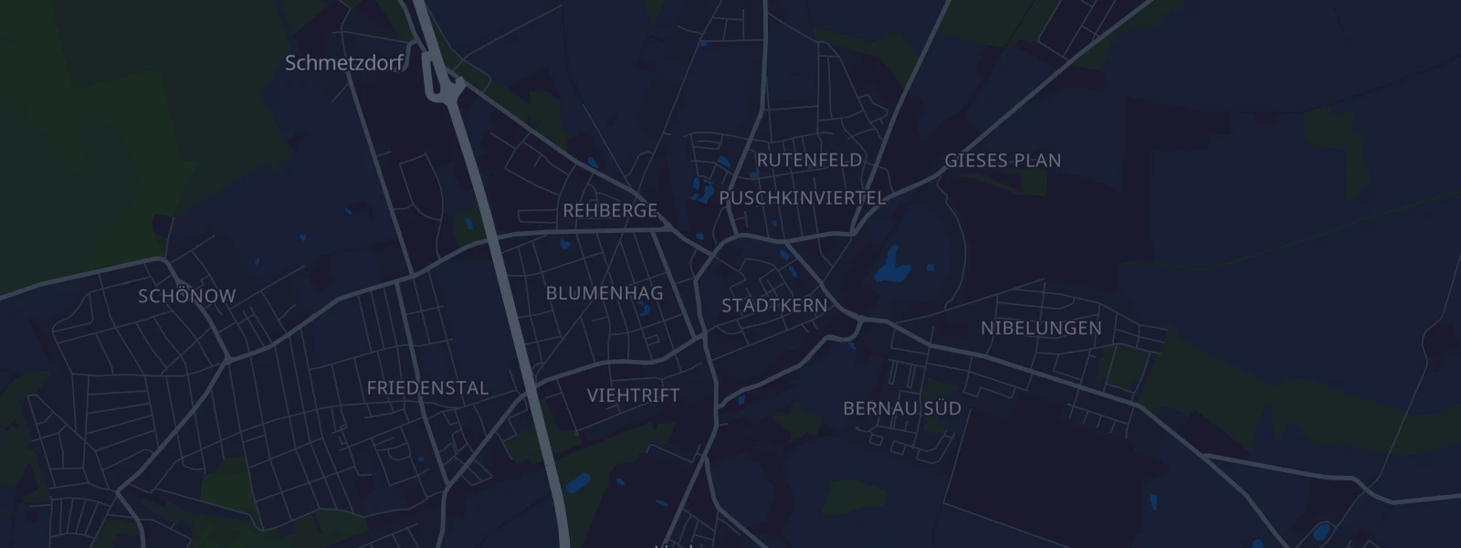 Karte von Bernau bei Berlin
