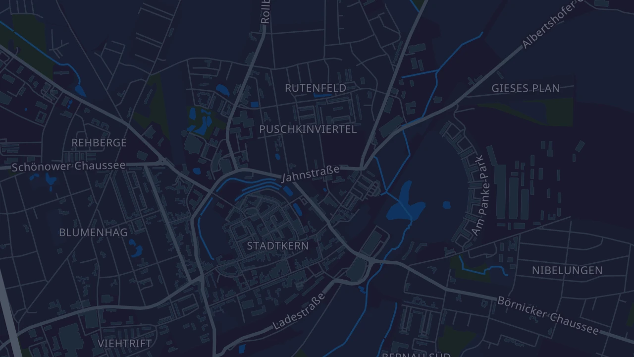 Karte von Bernau bei Berlin
