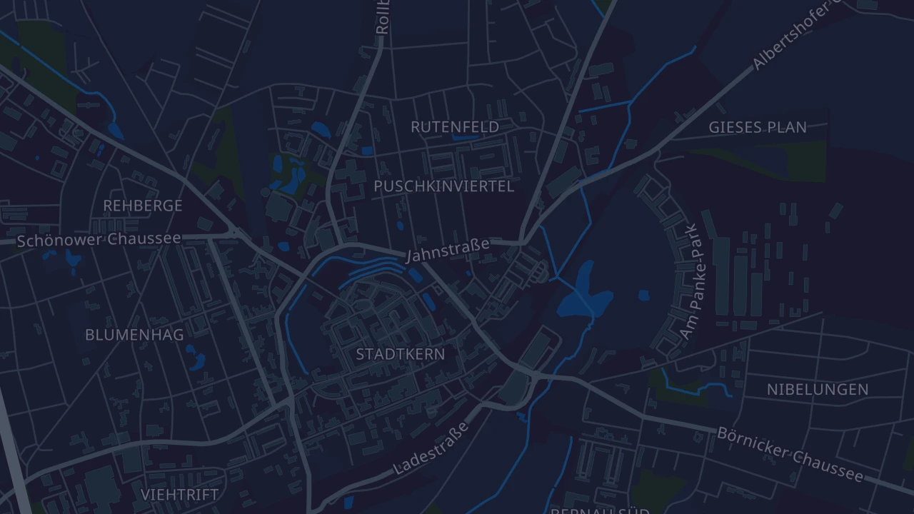 Karte von Bernau bei Berlin