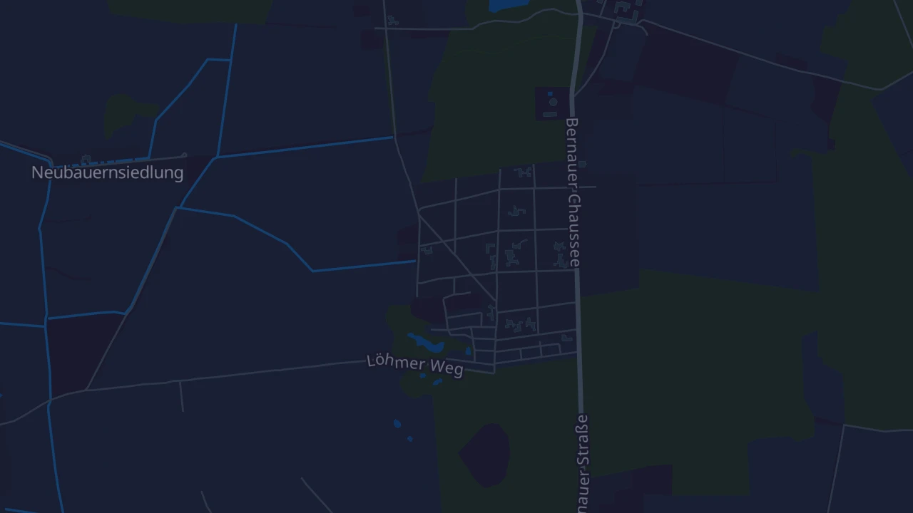 Karte von Bernau bei Berlin