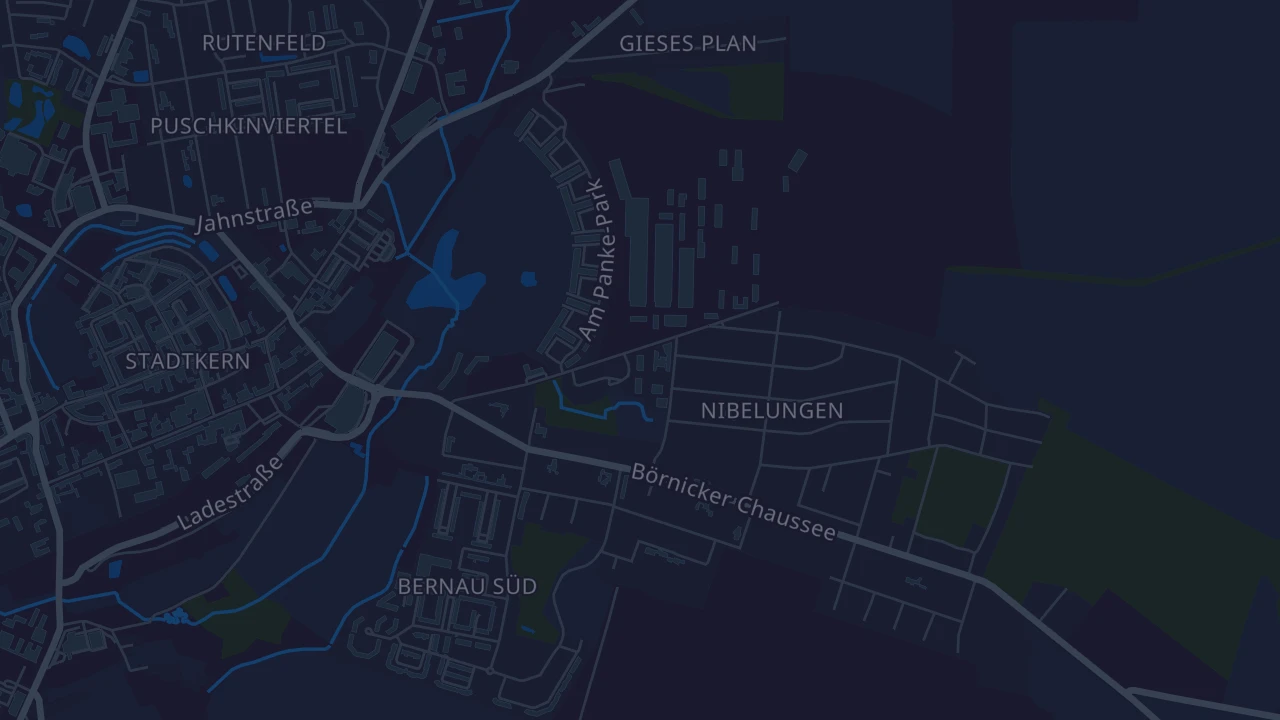 Karte von Bernau bei Berlin