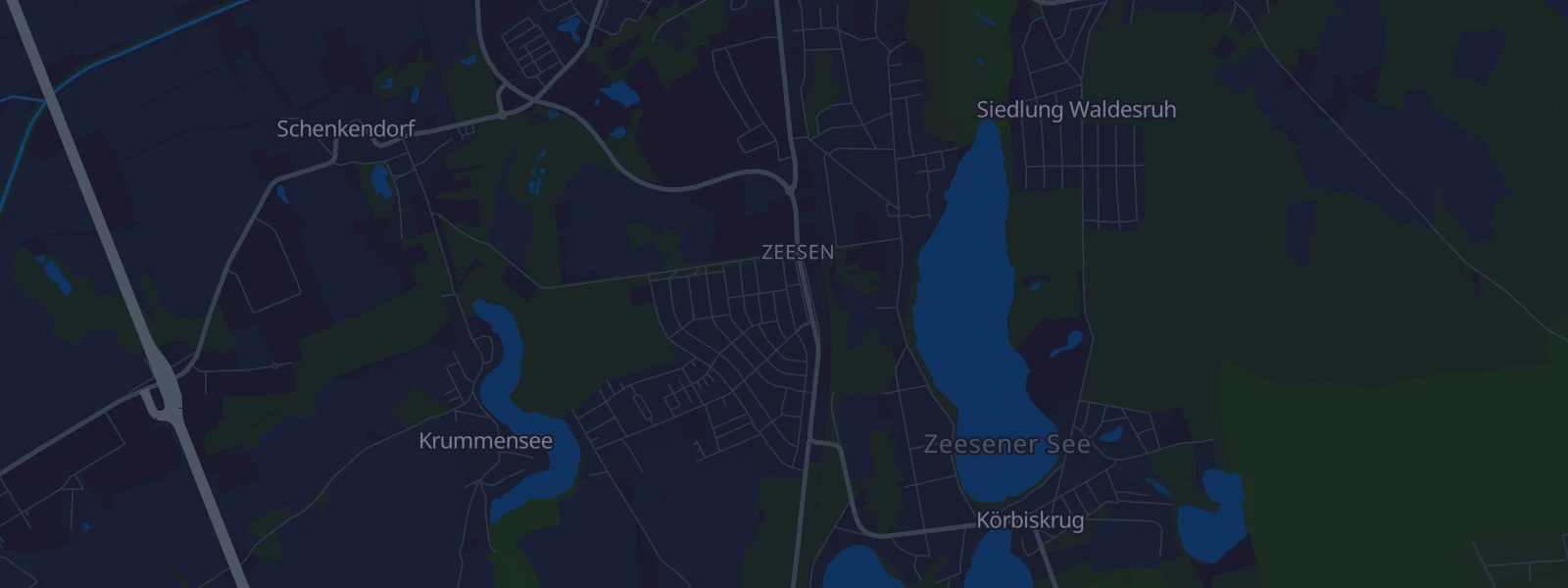 Karte von Zeesen