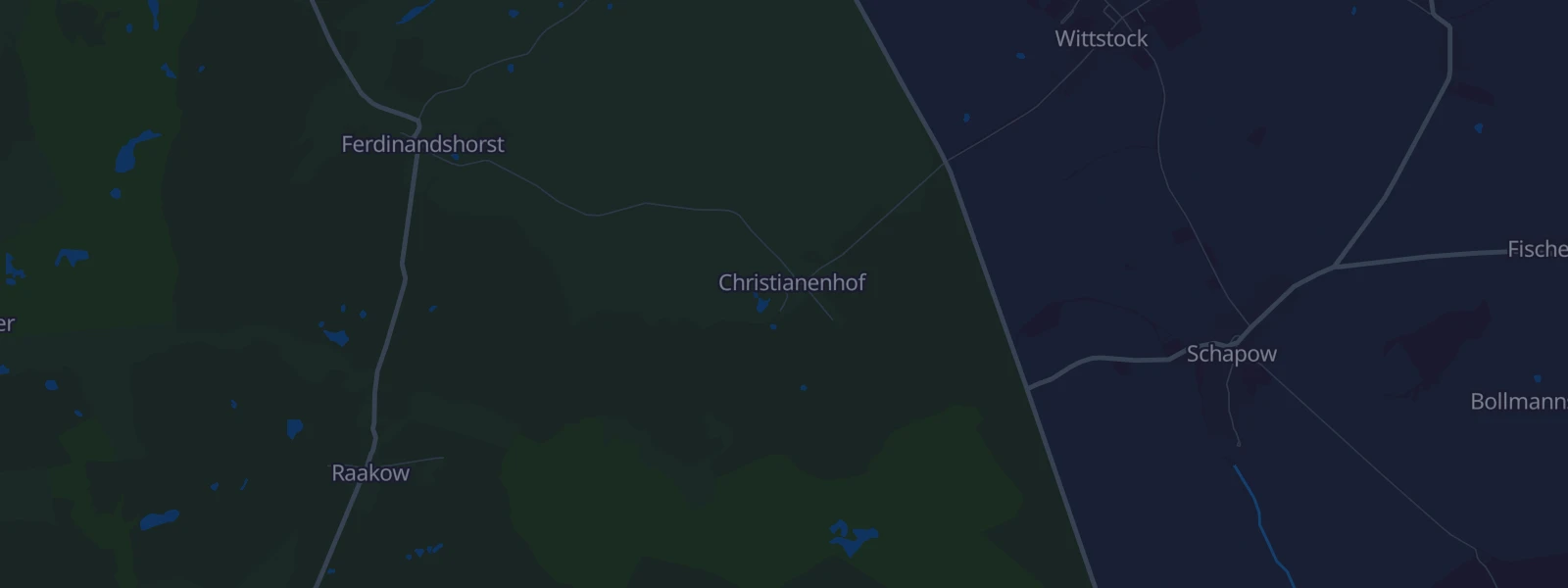Karte von Nordwestuckermark