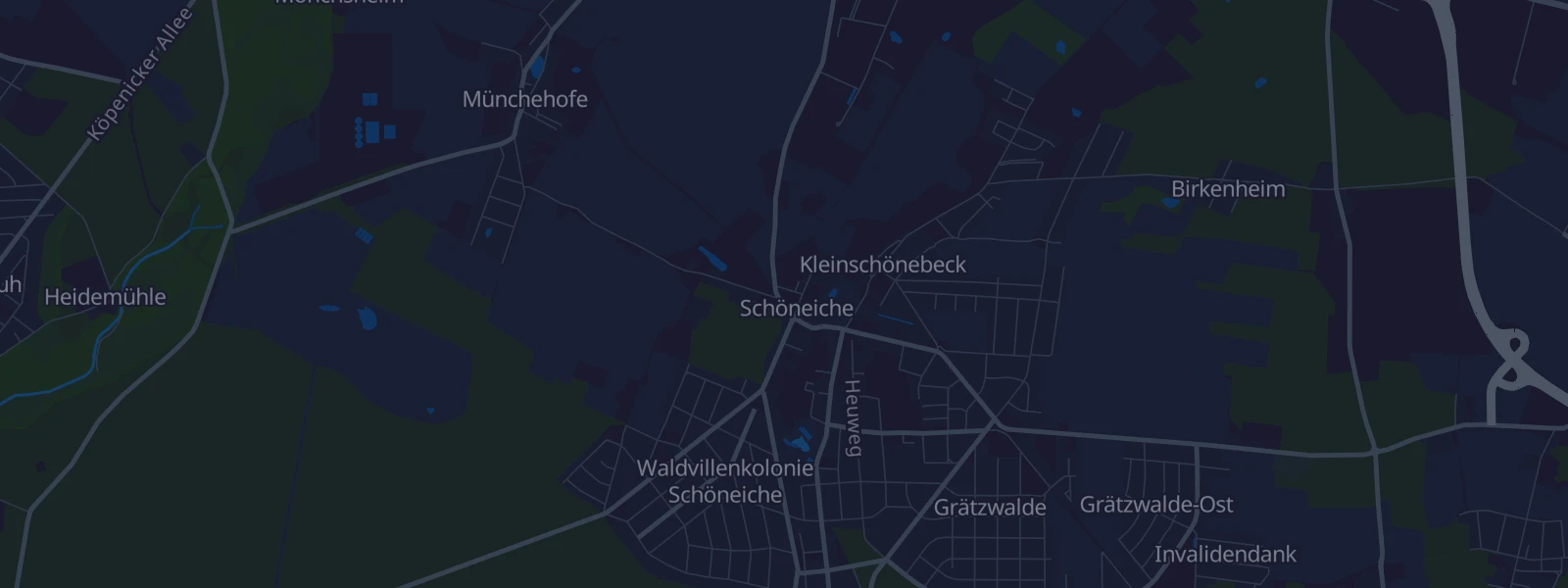 Karte von Schöneiche bei Berlin