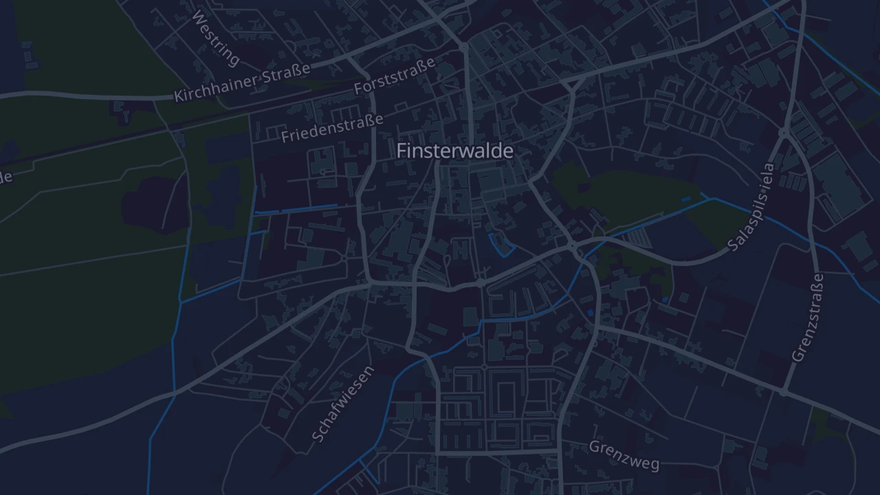 Karte von Finsterwalde