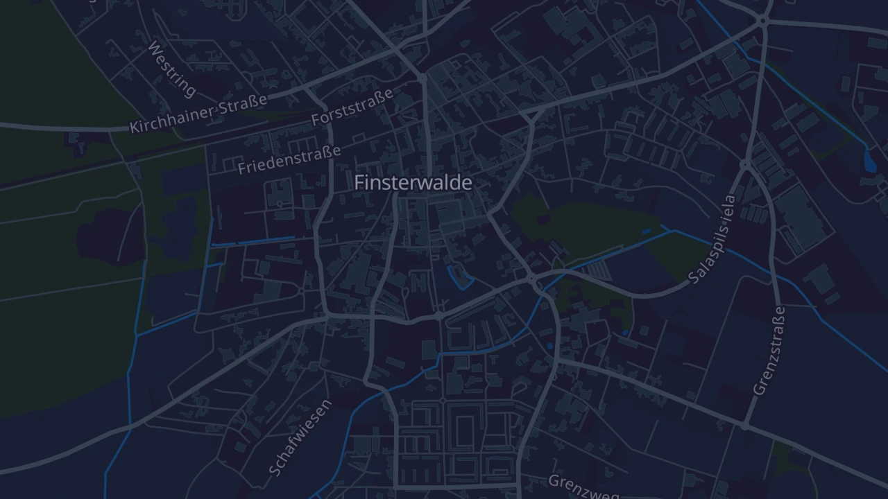 Karte von Finsterwalde