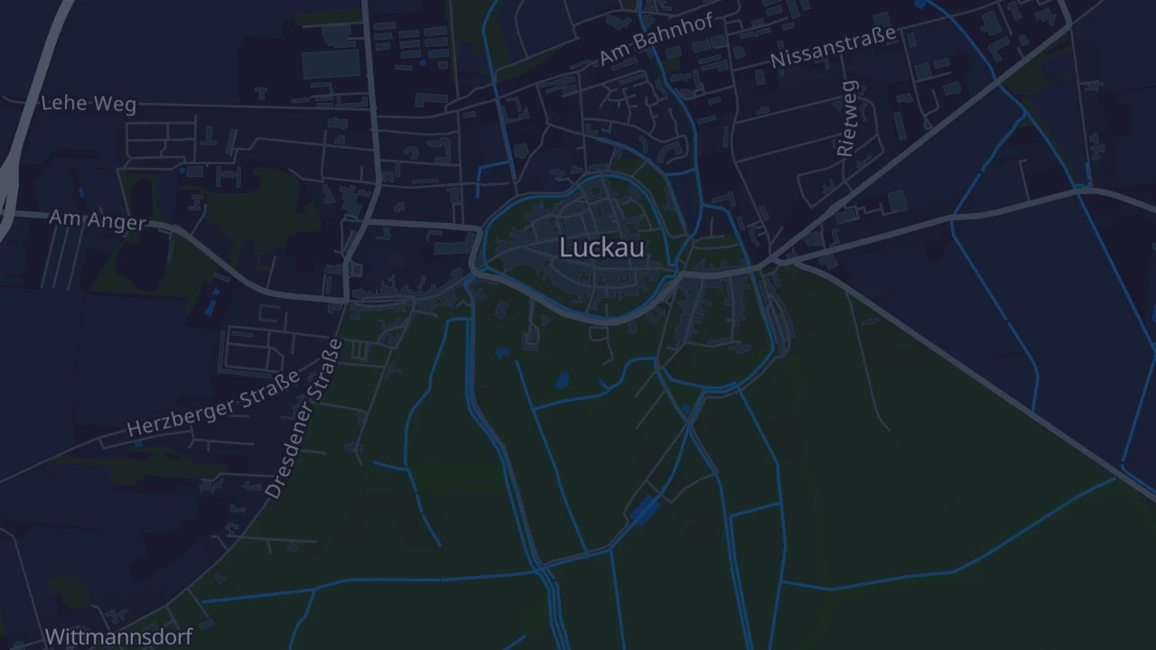 Karte von Luckau
