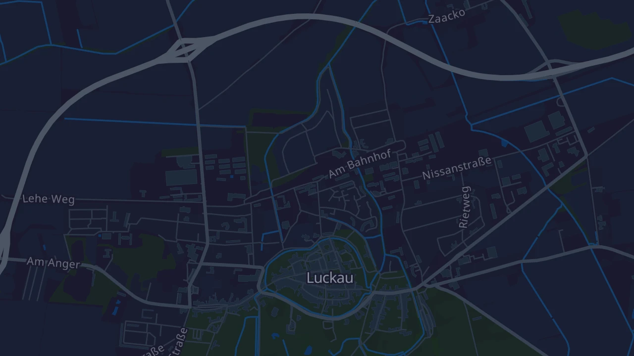 Karte von Luckau