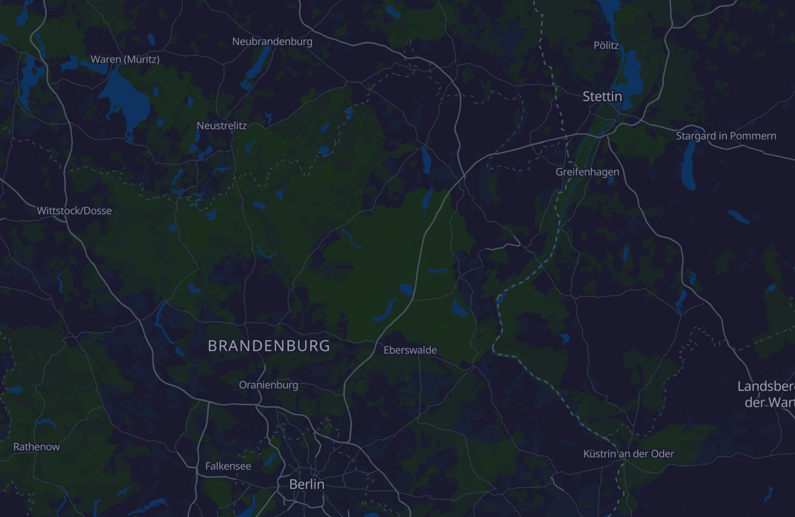 Karte: Umkreis von 42 km