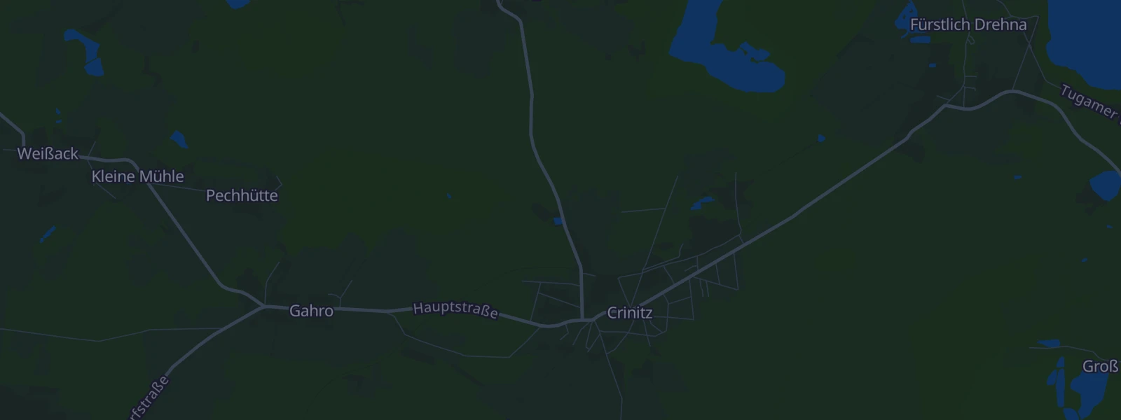 Karte von Crinitz