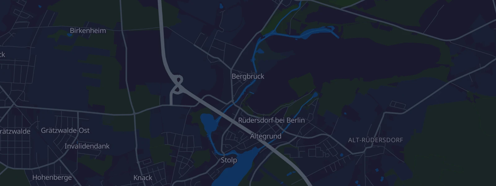 Karte von Rüdersdorf bei Berlin