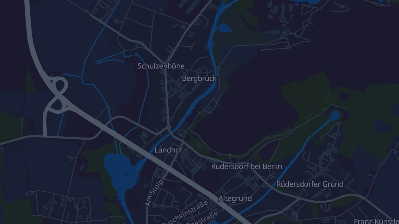 Karte von Rüdersdorf bei Berlin