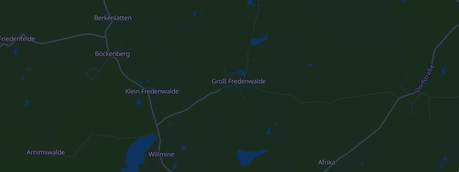 Karte von Groß Fredenwalde