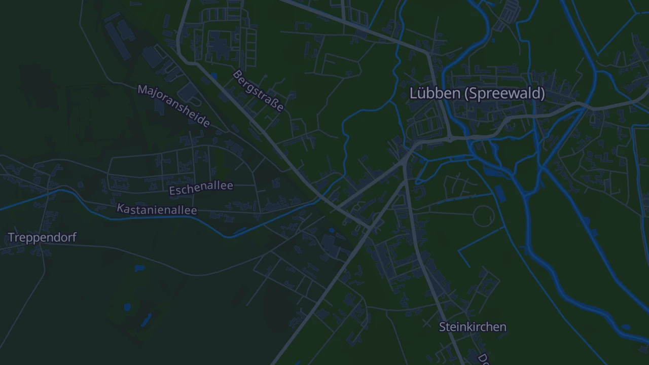 Karte von Lübben (Spreewald)