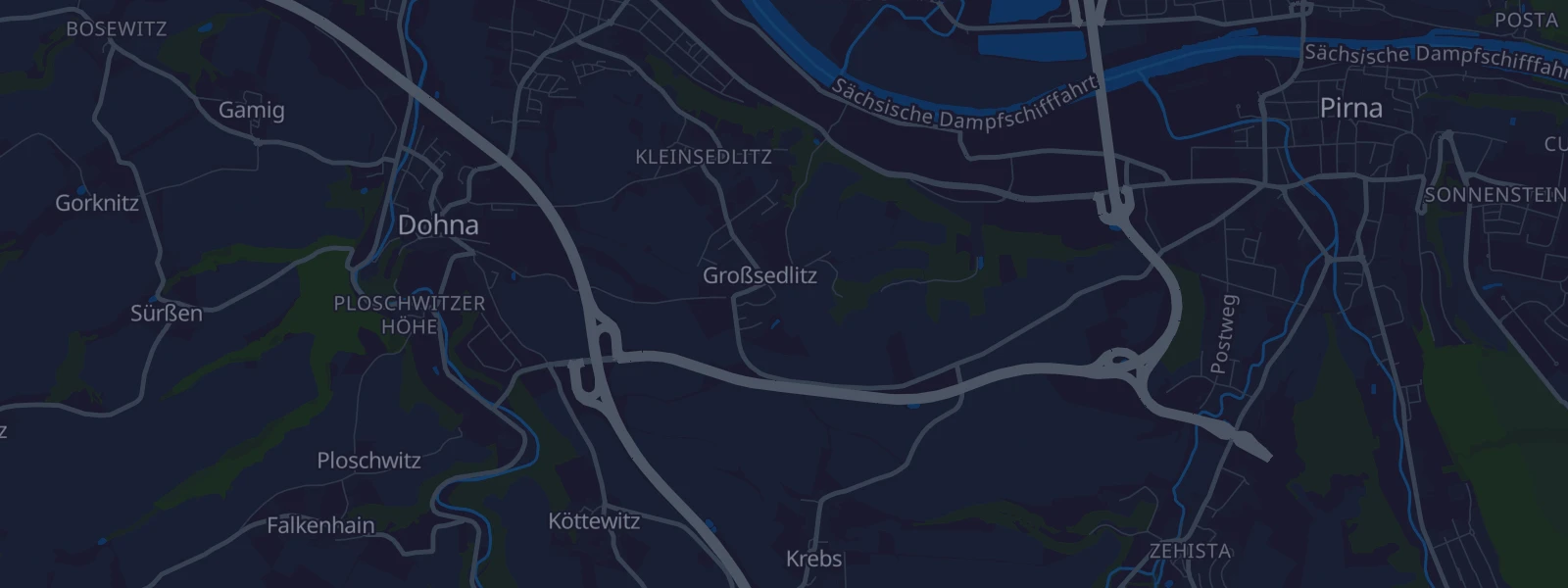 Karte von Heidenau