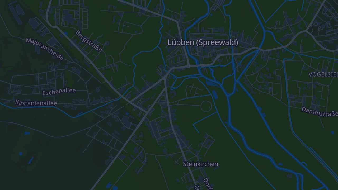 Karte von Lübben (Spreewald)