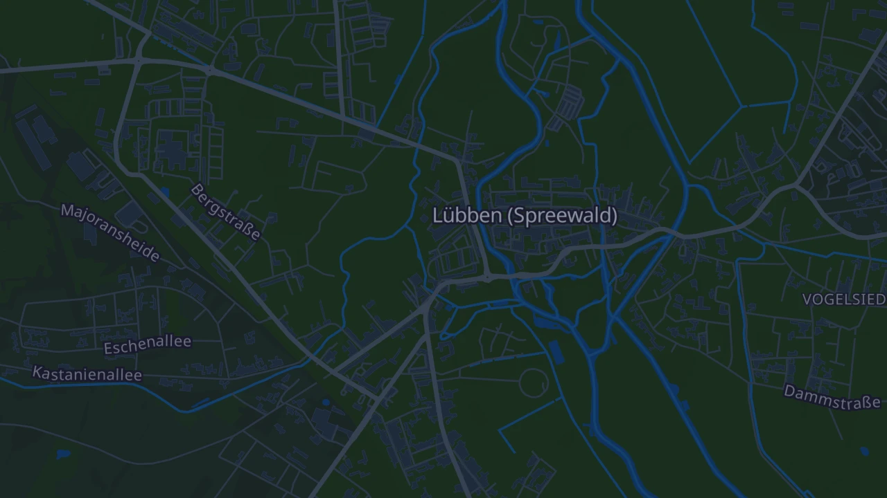Karte von Lübben (Spreewald)