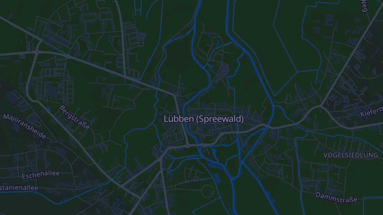 Karte von Lübben (Spreewald)