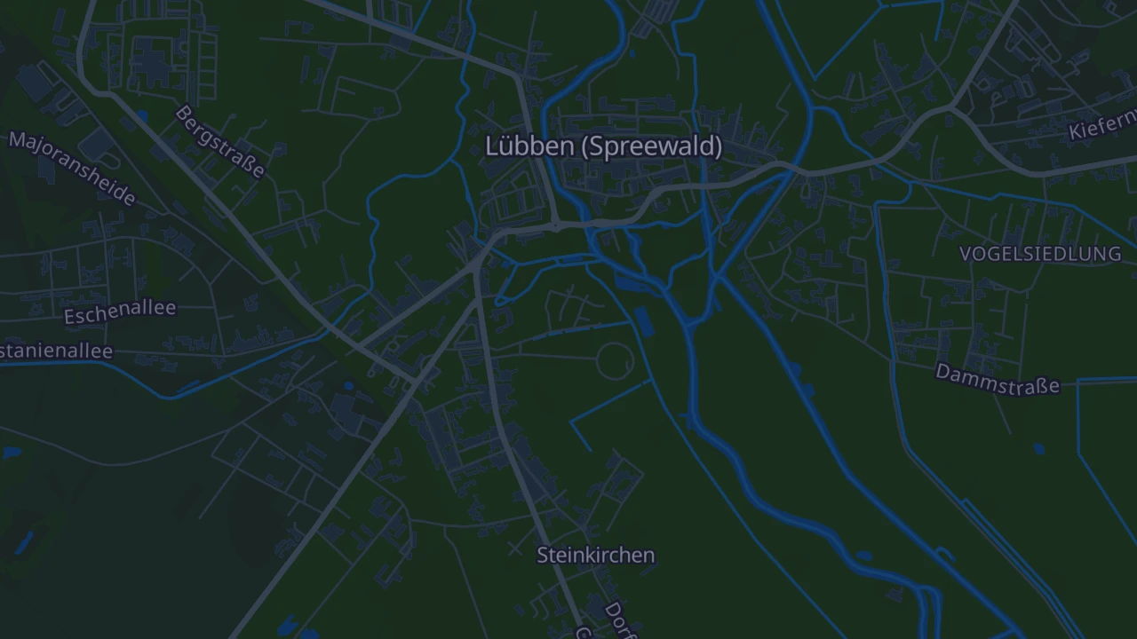 Karte von Lübben (Spreewald)